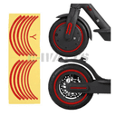 Stickers réfléchissants roues rouge Xiaomi m365, Pro, Pro 2
