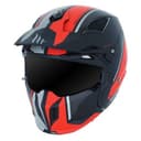 Casque trial MT Streetfighter SV noir et rouge