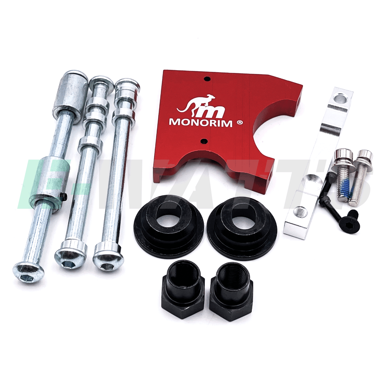 Adaptateur frein avant MD RF Monorim Xiaomi m365, Pro, 2, 3, 1S, Essential rouge