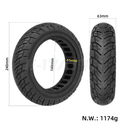 Pneu plein 60/70-6.5 dimensions