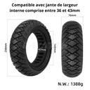 Pneu plein 10x3 80/65-6 dimensions