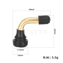 Valve Tubeless 90 degrés PVR50 dimensions