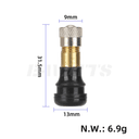 Valve tubeless droite 32mm PVR40 dimensions