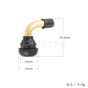 Valve Tubeless 90 degrés PVR70 dimensions