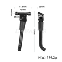 Béquille d'origine Xiaomi Scooter 6 Lite dimensions