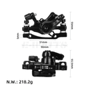Étrier de frein arrière Xiaomi Scooter 6 Ultra dimensions