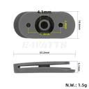 Protection prise charge Xiaomi Scooter 6 Lite dimensions