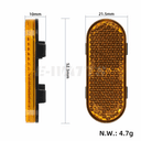 Catadioptres latéraux Xiaomi Scooter 6 Lite dimensions