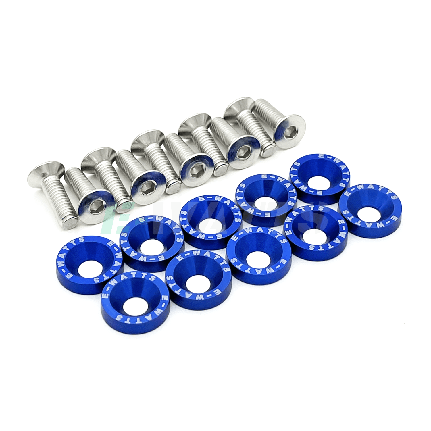 Rondelles de finitions trottinette électrique bleu