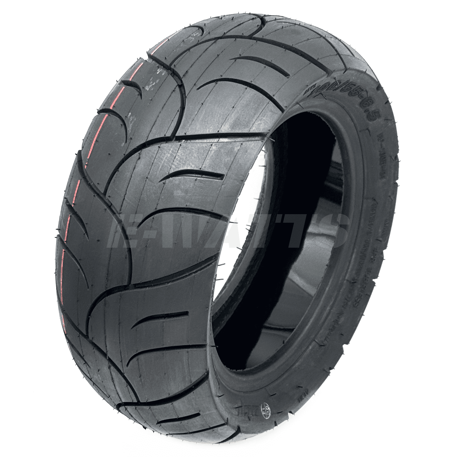 Pneu route 100/55-6.5 avec gel anti crevaison