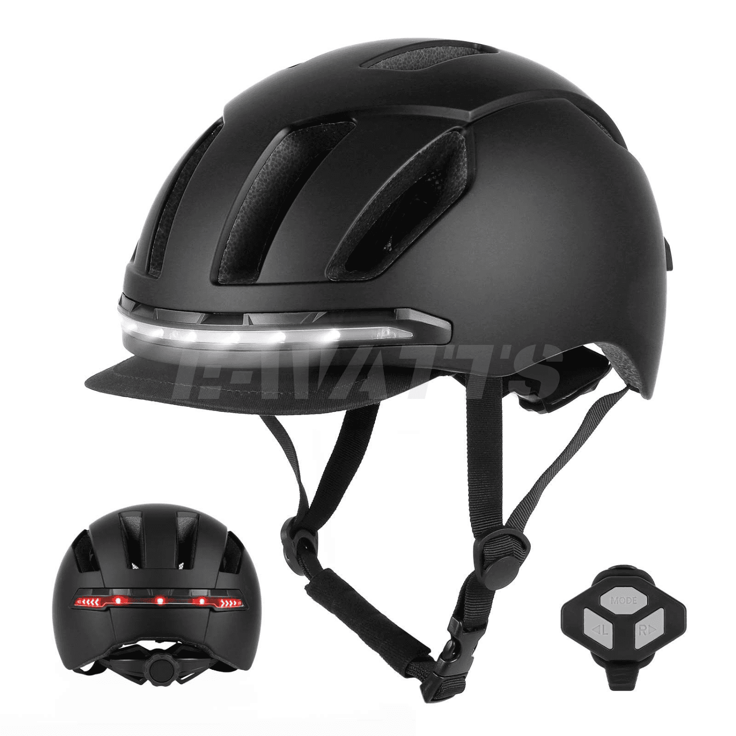 Casque avec led et clignotants intégrés