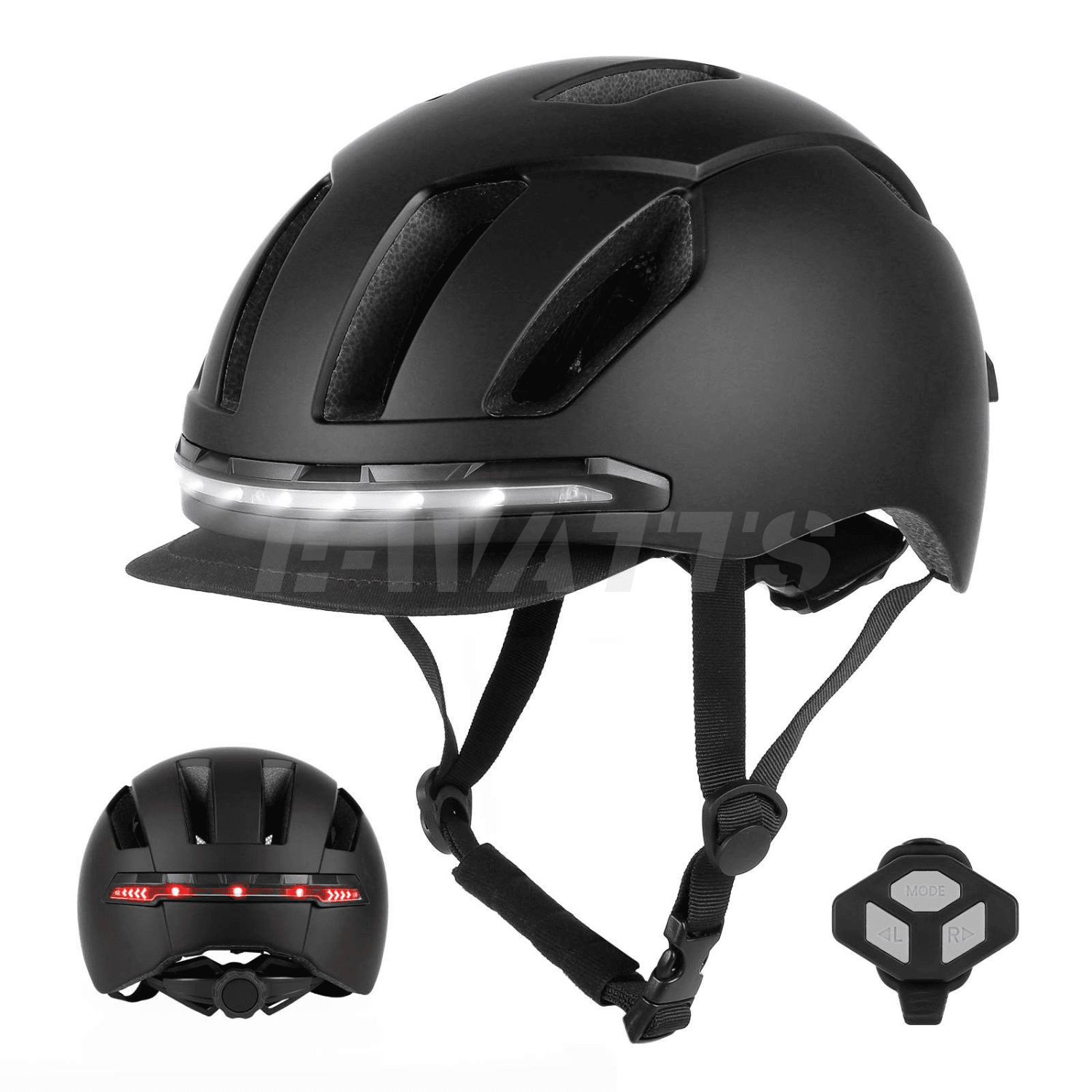 Casque avec led et clignotants intégrés
