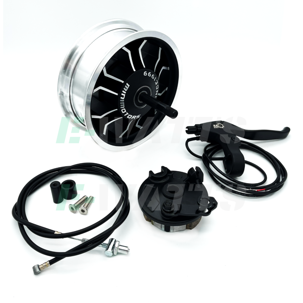 Minimotors Roue Avant Complète Dualtron Mini Noir - Accessoires mobilité électrique - Rue du Commerce
