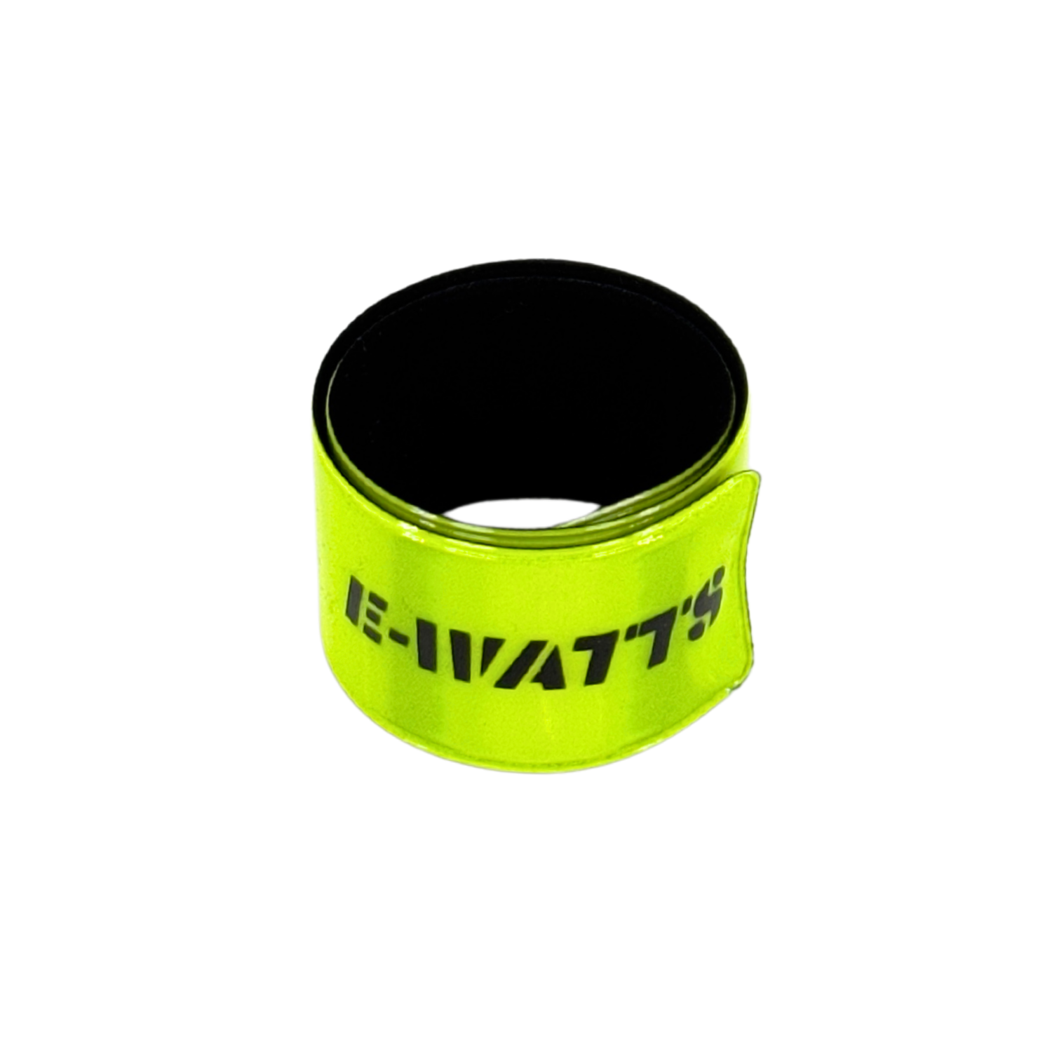 Brassard slap réfléchissant jaune fluo enroulé