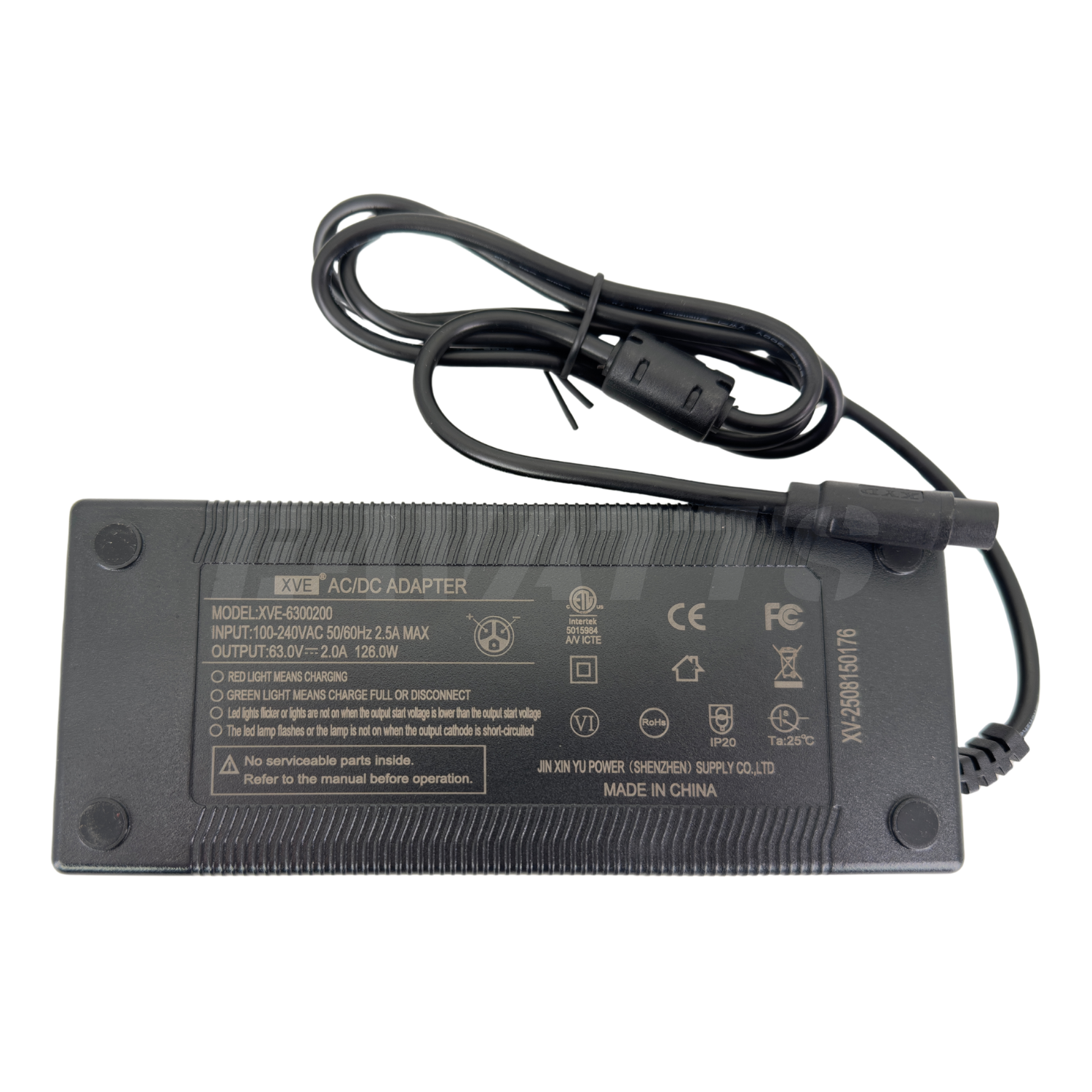 Chargeur d'origine 63V 2A Inmotion S1 / S1F (L9) XVE