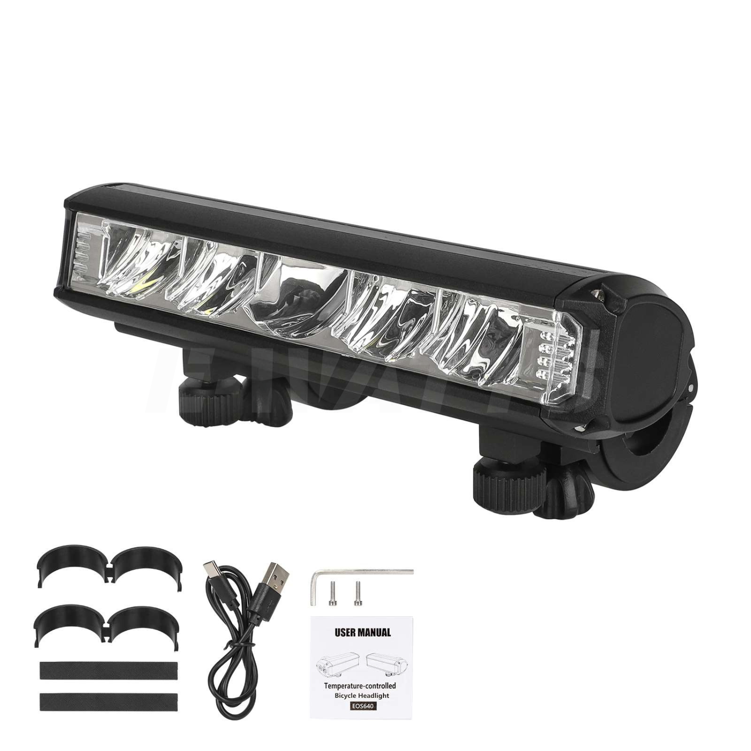 Phare avant LED puissant 8000mAh 2600 Lumens trottinette électrique